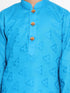 JBN Creation Boys Self Design Kurta and Pyjama Set