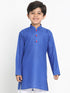 JBN CREATION Boy's Blue Solid Kurta