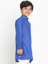 JBN CREATION Boy's Blue Solid Kurta