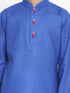 JBN CREATION Boy's Blue Solid Kurta
