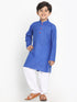 JBN CREATION Boy's Blue Solid Kurta