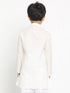 JBN CREATION Boy's Cream Solid Kurta