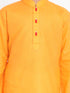 JBN CREATION Boy's Orange Solid Kurta
