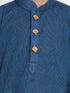 Vastramay Boy's Blue Cotton Kurta and Pyjama Set