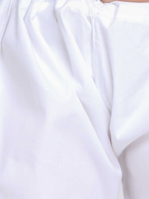 Vastramay Boy's Blue Cotton Kurta and Pyjama Set