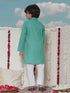 Vastramay Boy's Light Blue Cotton Kurta and Pyjama Set