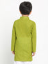 Vastramay Boy's Green Cotton Kurta