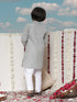 Vastramay Boy's Grey Cotton Kurta and Pyjama Set