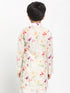 Vastramay Boy's Multicolor-Base-Cream Cotton Blend Printed Kurta