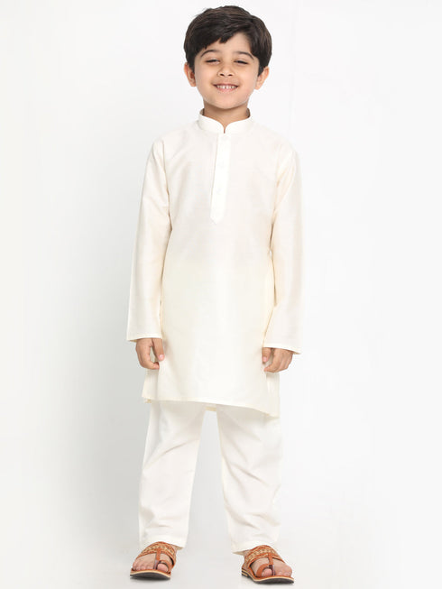Vastramay Boys Cream-Coloured Kurta