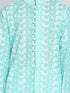 Vastramay Green Pure Cotton Chikankari Kurta Blend Baap Beta Set