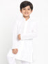 JBN CREATION Boy's White Lukhnowi Chikankari Kurta