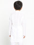 JBN CREATION Boy's White Lukhnowi Chikankari Kurta