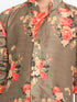 JBN Creation Boys Floral Printed Beige Kurta Pyjama Set With Laharia Border