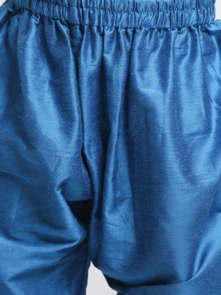 Vastramay Boy's Orange Cotton Pathani Suit