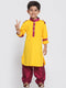 Vastramay Boy's Yellow Cotton Pathani Suit