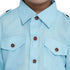 JBN Creation Boy's Blue Cotton Blend Pathani Suit Set