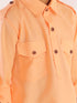 VASTRAMAY Boys Peach Cotton Blend Pathani Suit Set