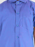 JBN Creation Boys' Teal Blue Cotton Short Sleeves Ethnic Shirt Mundu Vesty Style Dhoti Pant Set