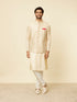 Manyavar Beige Imperial Jaal Embroidered Jacket