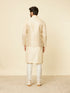 Manyavar Beige Imperial Jaal Embroidered Jacket