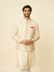 Manyavar Beige Imperial Jaal Embroidered Jacket