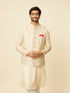 Manyavar Beige Imperial Jaal Embroidered Jacket