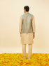 Manyavar True Blue Jaal Patterned Jacket