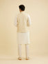 Manyavar Cream Beige Floral Jaal Patterned Jacket