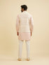 Manyavar Soft Pink Chevron Patterned Jacket