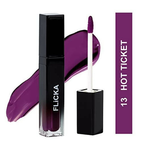 FLiCKA Set and Attack Liquid Matte Lipstick 13 Hot Ticket | Purple