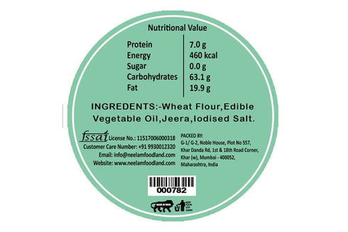 Neelam Foodland Jeera Bhakri