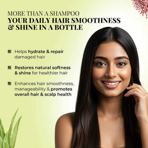Just Herbs Smooth & Shine Shampoo for Dry and Frizzy Hair