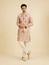 Manyavar Dusty Pink Celebration Kurta Jacket Set