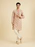 Manyavar Dusty Pink Celebration Kurta Jacket Set