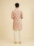 Manyavar Dusty Pink Celebration Kurta Jacket Set