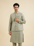 Manyavar Emerald Radiance Kurta Jacket Set
