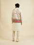 Manyavar Costal Cream Elegance Kurta Jacket Set