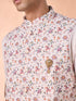 Manyavar Regal Beige Kurta Jacket Set