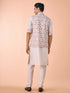 Manyavar Regal Beige Kurta Jacket Set