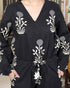 Miravan Womens Pure Cotton Black Waist Tie Up Back Zip Closure Floral Playsuit