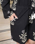 Miravan Womens Pure Cotton Black Waist Tie Up Back Zip Closure Floral Playsuit