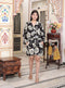 Miravan Womens Pure Cotton Black V Neck Tie Ups Floral Printed Casual Jumpsuit