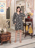 Miravan Womens Pure Cotton Black Long Sleeve Floral Printed Stylish Jumpsuit