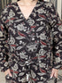 Miravan Womens Multi Pure Cotton Floral Printed V Neck Long Sleeves Jumpsuit