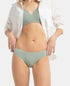 Jockey Medium Coverage Tencel Lyocell Mid Waist Bikini With Concealed Waistband | Iceberg Green