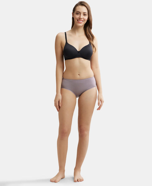 Jockey High Coverage Tencel Lyocell High Waist Hipster With Concealed Waistband | Minimal Grey