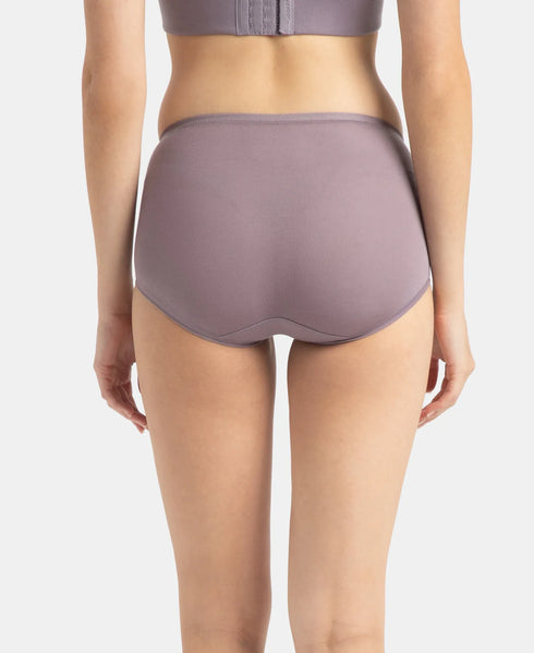 Jockey Full Coverage Tencel Lyocell Mid Waist Full Brief With Concealed Waistband | Minimal Grey