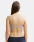 Jockey Wirefree Padded Tencel Lyocell Stretch Full Coverage Multiway T-Shirt Bra with Adjustable Straps - Mushroom