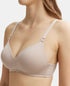 Jockey Wirefree Padded Tencel Lyocell Stretch Full Coverage Multiway T-Shirt Bra with Adjustable Straps - Mushroom